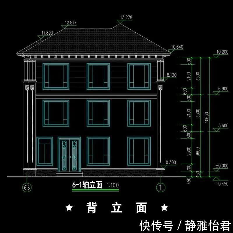 衣帽间|带堂屋的三层农村别墅，占地12X12米，欧式设计太赞了