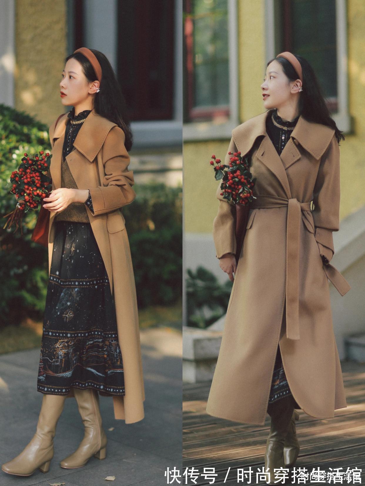 tips|降温了,这才是真正适合小个子的冬季穿搭,显高又显瘦,你买了吗