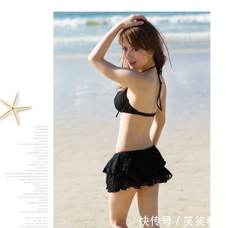 布料|海边度假泳衣美女,体现的肤白貌美,好看迷人尽显女人魅力