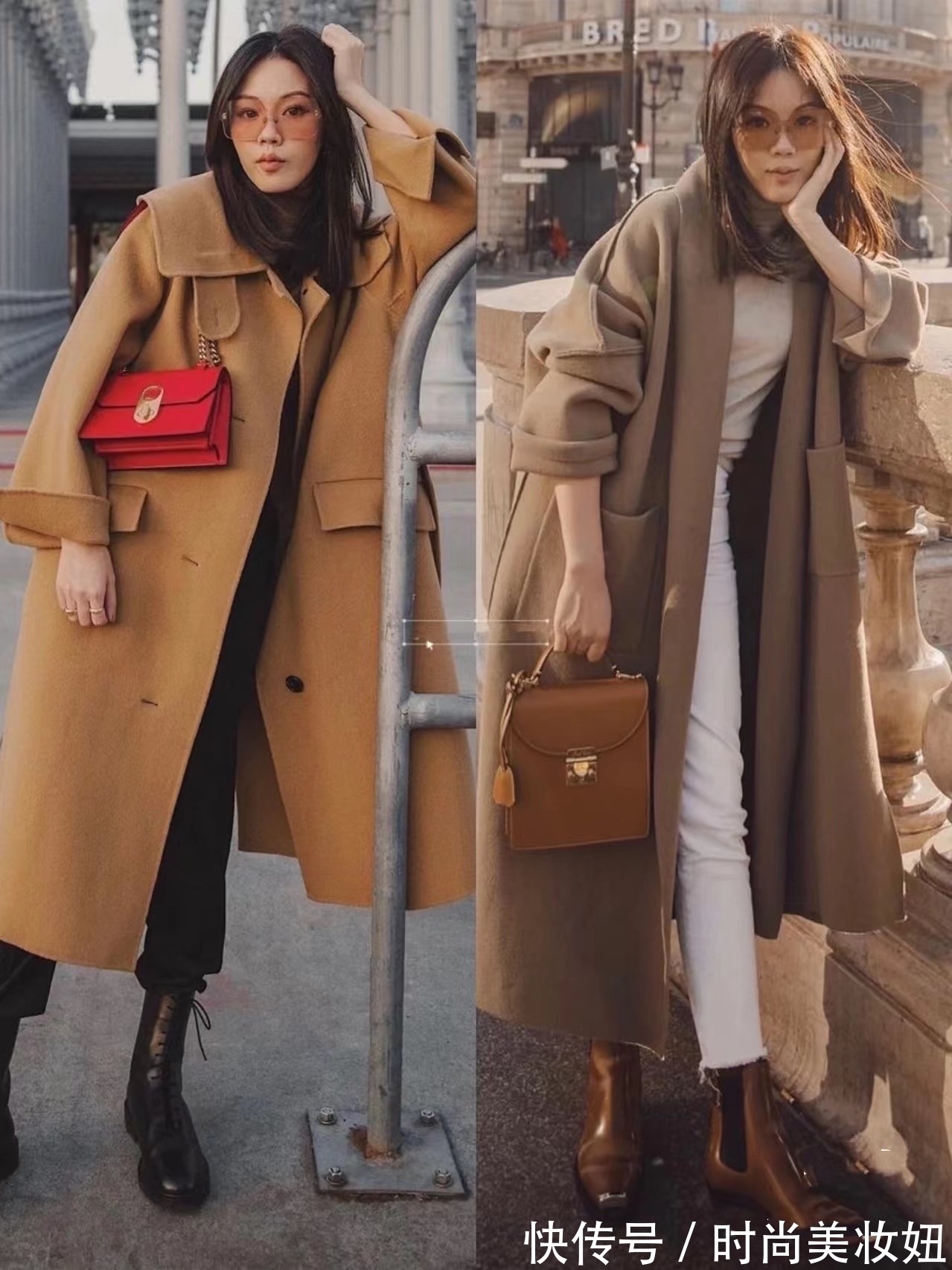 干练|今年流行穿驼色大衣,时尚博主教你高级搭配,冬天穿美翻了