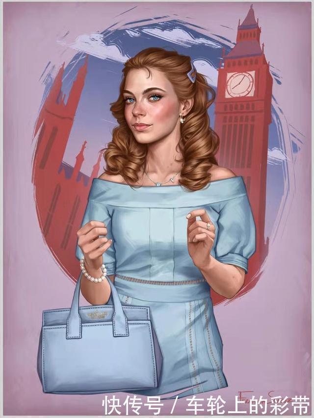 贝儿公主|写实风格迪士尼公主,艾莎公主更换新造型,白雪公主反差太大