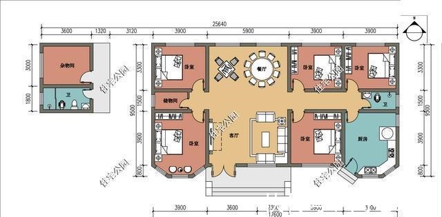 占地面积|回农村给父母盖养老房,我只推荐一层户型,舒适比豪华更重要