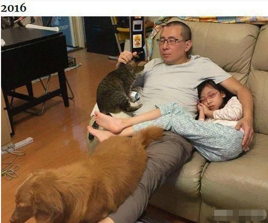 爸爸|爸爸每年抱着女儿拍张照，七张照片惹无数人泪目父爱如山！