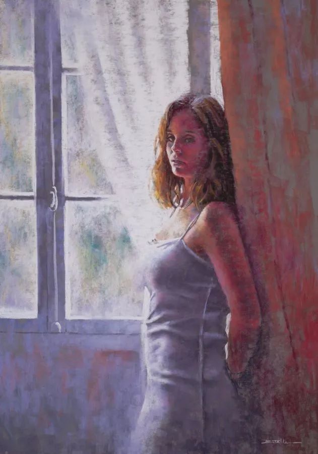 艺术学院$法国女画家:魅力独特的色粉味道