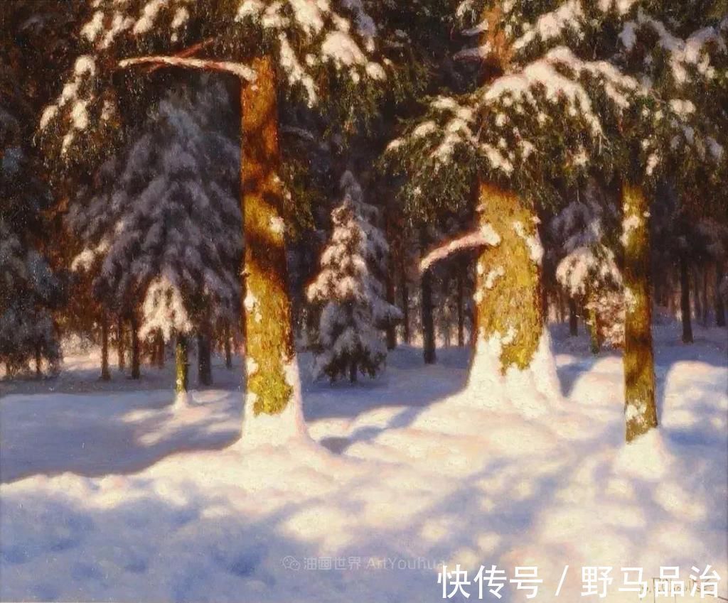 伦敦时报$这位俄罗斯画家，不愧为光与雪的大师！