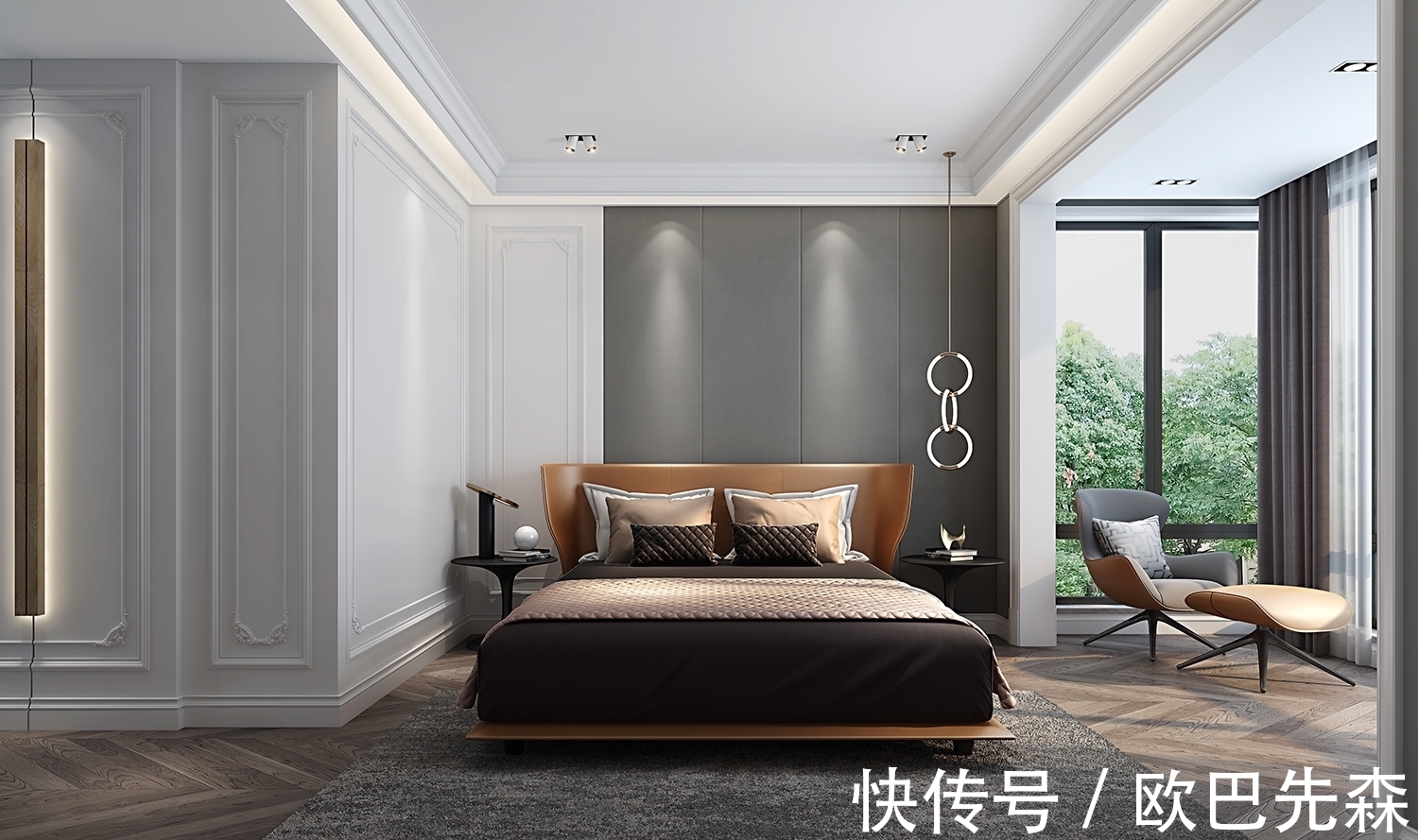 次卧空间|250㎡现代轻奢,精致艺术范直击心灵!