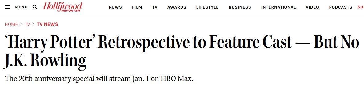 哈利波特全员庆祝20周年,JK罗琳因声援反跨性别言论被排除在外