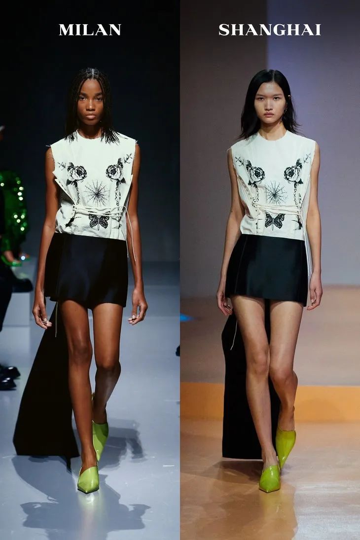 贺聪贺智米兰上海同台走秀，还是同一套|T型台 | 秀场