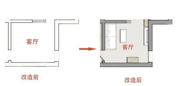 墙体|房子小?47㎡一居拆改变2居,美女设计师展示设计的魔力!