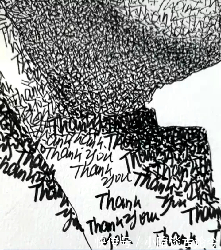 美术|美术生纸上写万遍英文版谢谢你,开始:满脸问号,结果:被感动了!