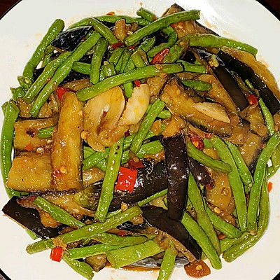 茄子炒豆角