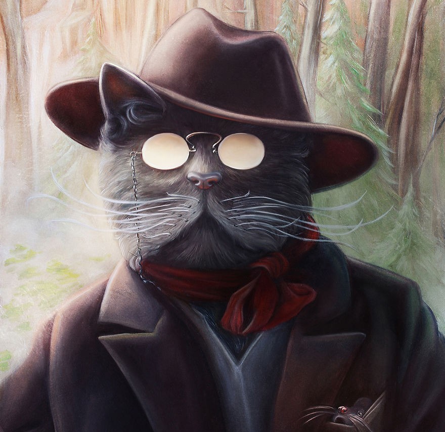 欣赏|精美插画欣赏:以历史人物为灵感的拟人化动物