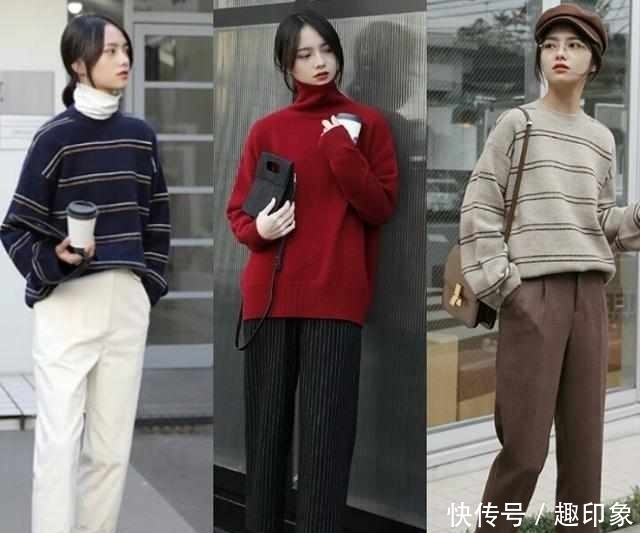 想要穿搭才保暖又时髦,大衣搭配针织裙优雅大气,美腻了