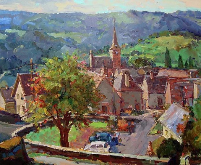 俄罗斯@浓郁的色彩,俄罗斯画家安德烈·米沙金的风景油画(一)