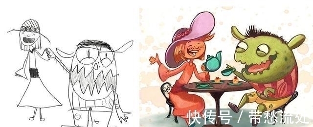 改造!17张小孩搞怪的画,没想到艺术家一改造,瞬间变得不像样!