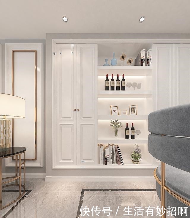 玄关|123平米现代轻奢风格，这应该是所有女性都喜欢的装修了！