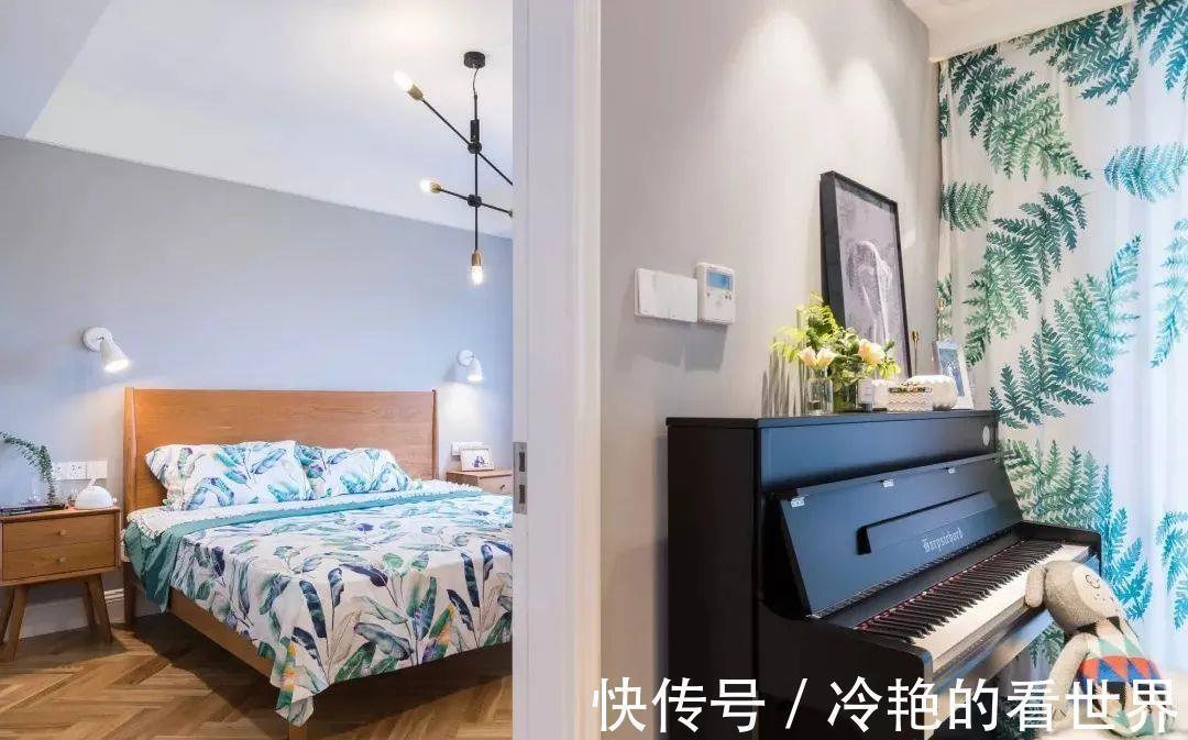 色调|89㎡北欧风小户型,低调灰+白色+原木色设计,打造温馨小家