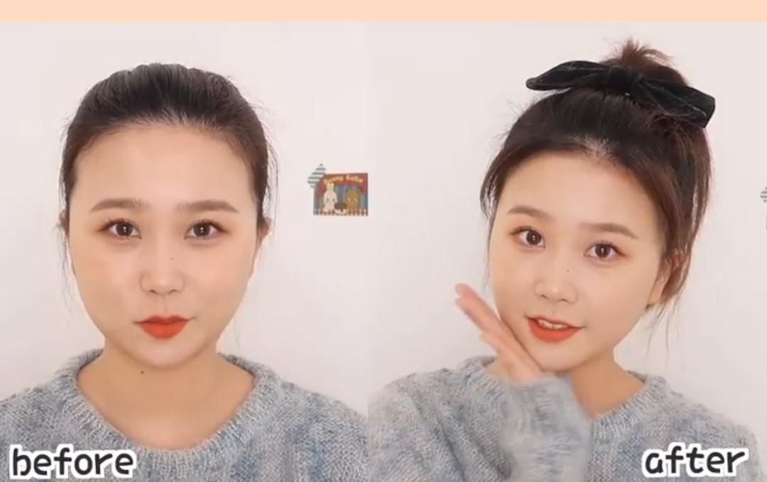 适合圆脸的发型，Lisa同款初恋头清纯，空气感丸子头自带瘦脸