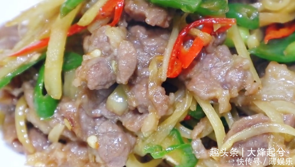 牛肉怎么炒嫩滑不柴,分享一种做法,鲜辣嫩滑下酒又下饭,过瘾