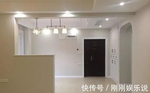 客餐厅|140平新房花13万装修,全屋打满柜子最满意,家具没入场就很漂亮