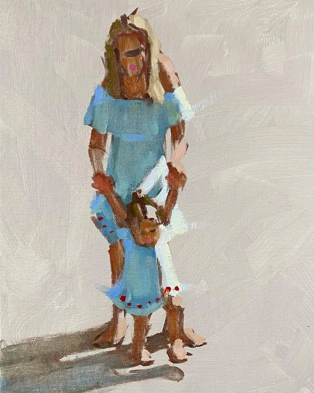 概括的笔触,光影和色彩具佳!