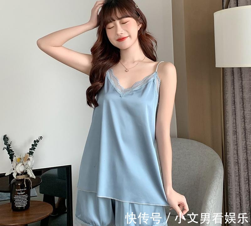 有型|单调的睡裙就别穿了，学我媳妇这样穿吊带睡衣，好看又舒适