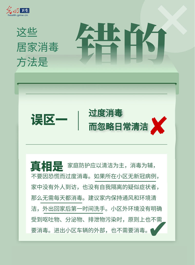 科普|【防疫科普海报】居家消毒8大误区 做错了可能造成伤害