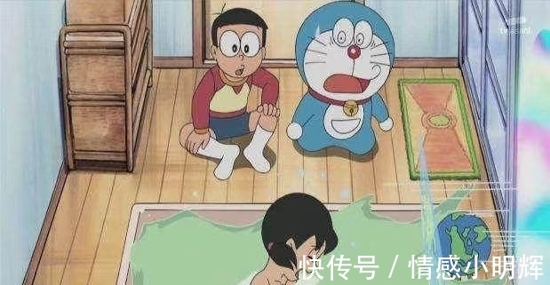 片段|《哆啦A梦》:大熊误入静香浴室,大熊总被胖虎欺负,为何不跑?