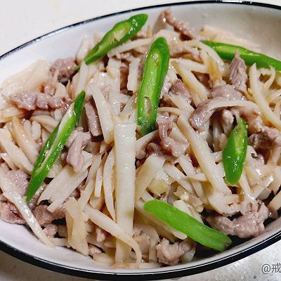 肉丝|莲藕炒肉丝