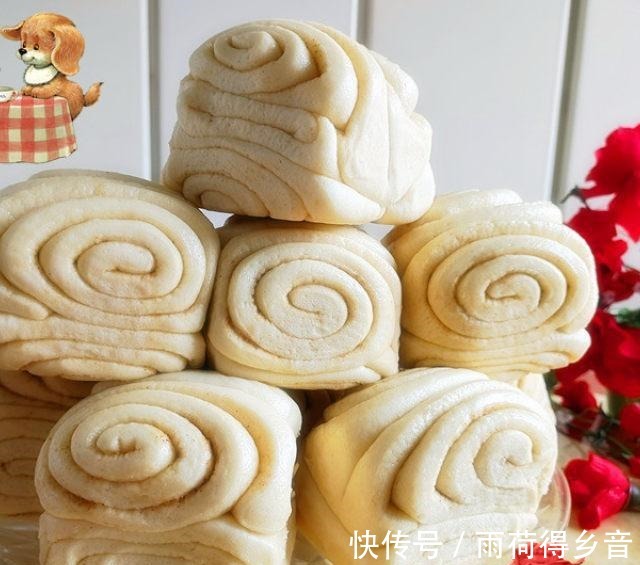 烧烤味花卷,蓬松暄软,营养美味!