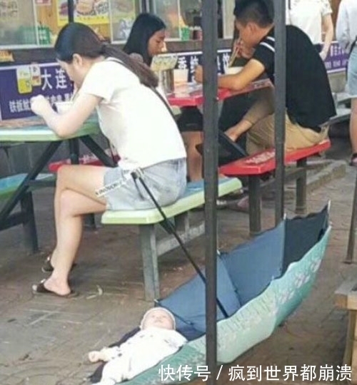 |搞笑图片幽默段子笑话： 哈哈哈，孩子你用这么多吸管干啥呀