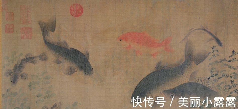 刘寀#东方画谱为何选清晰度不够的《落花游鱼图》入册?