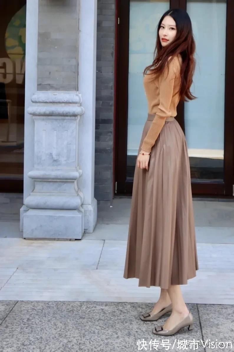 时髦 日常穿搭 |高级感驼色系通勤穿搭皮质单品更时髦