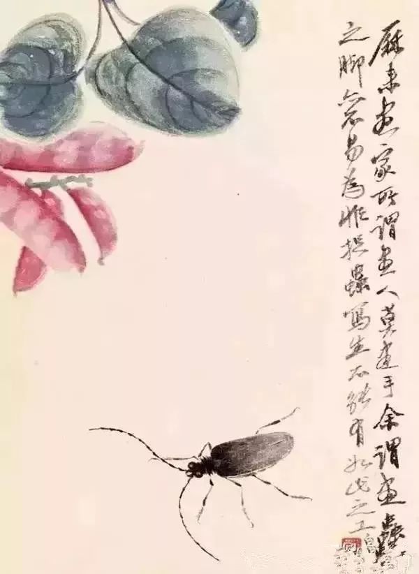 蝗虫$齐白石问娄师白:你数过螳螂翅上的细筋有多少根吗?