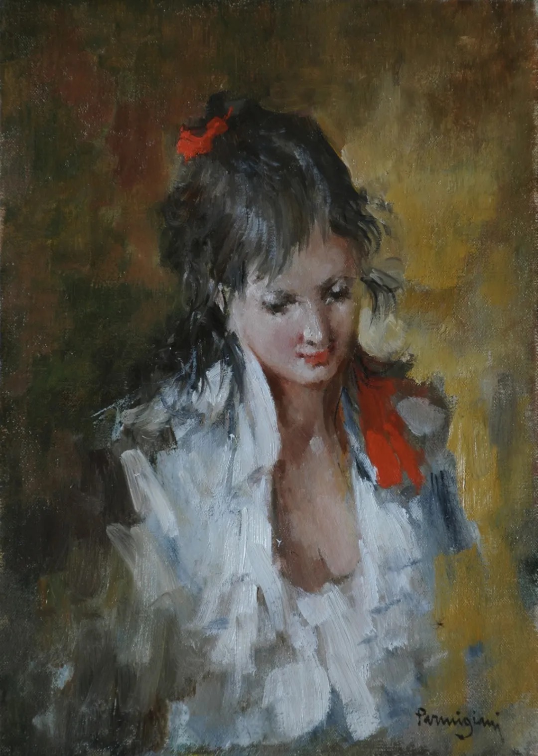 米兰|?意大利 阿尔多的油画,色彩很温暖,笔触很迷人!