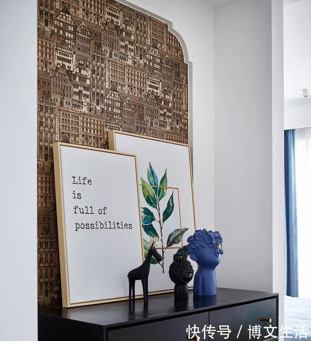 北欧风|113㎡简约北欧风，文艺清新中还有典雅感，好喜欢这样的设计！