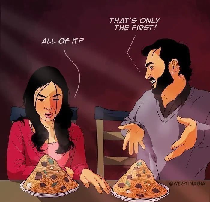 印尼!秀恩爱成了插画标配?一位印尼画家“抄袭”情侣日常,也火了