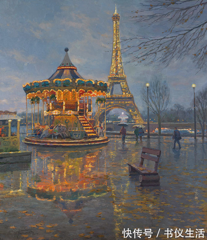 brusilov&超过冷军的俄罗斯画家,作品充满阳光,细节处理令人佩服