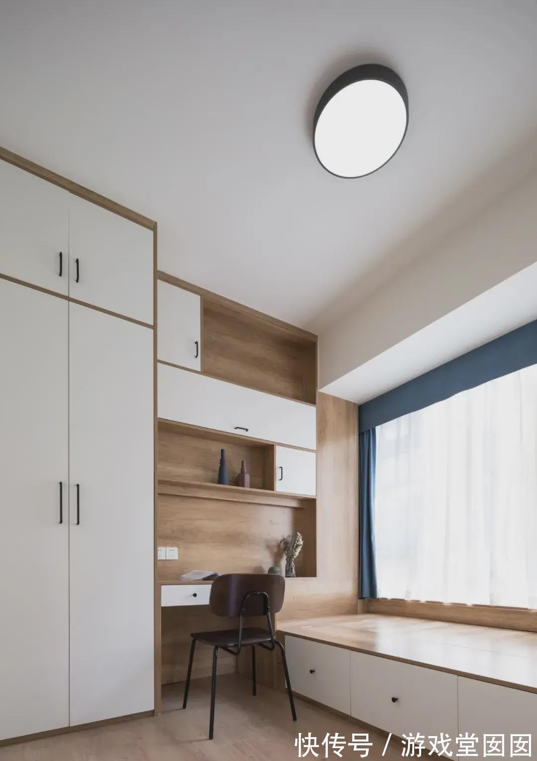 薄荷绿|92㎡浪漫北欧风装修,温暖好色,超实在的一房多用