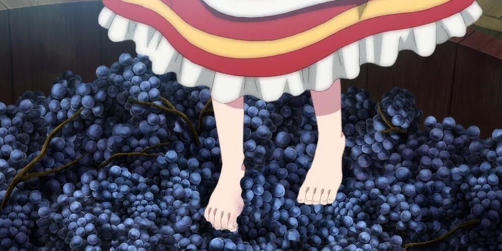 葡萄酒|魔女之旅伊蕾娜“踩葡萄”到浑身发麻,少女酿酒被争相收藏!