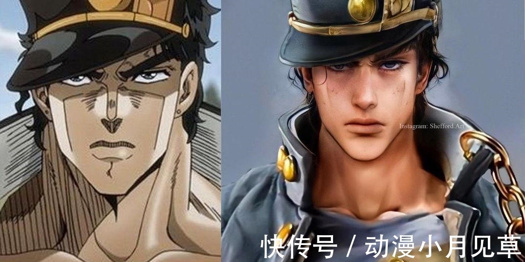 真人版|用软件合成动漫角色的真人版，JOJO神还原，路飞颜值有点毁