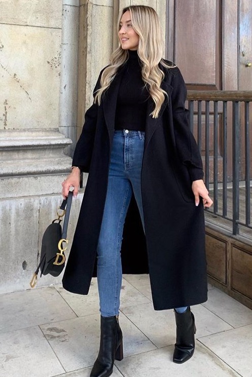 大衣 黑色大衣+基本款,美炸了!