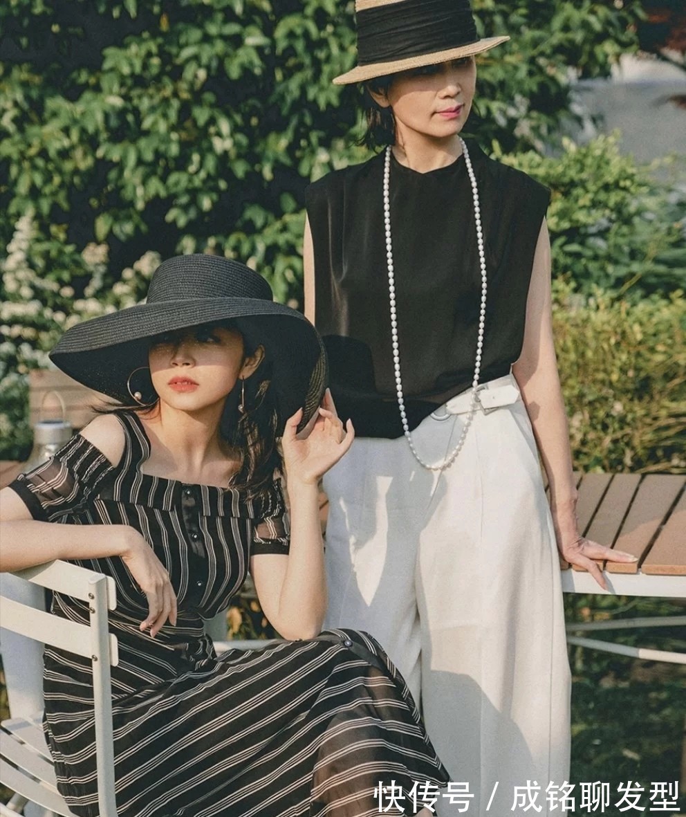 裙装|三木母女凭优雅穿搭火出圈，把精致与高级演绎到极致，值得借鉴