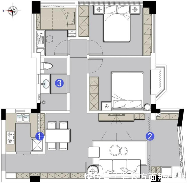 装修|80平北欧风二居室,视觉清爽又梦幻