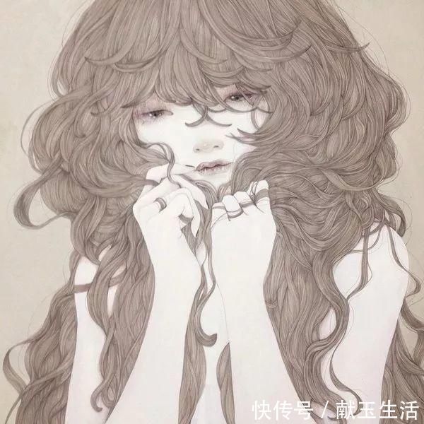 铅笔#她的铅笔插画,画出每个女孩的心声,美到让人陶醉~