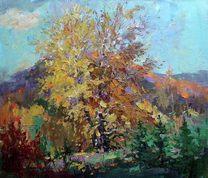 油画&浓郁的色彩,俄罗斯画家安德烈·米沙金的风景油画(二)