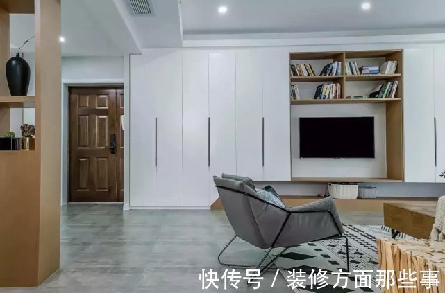 书房|120㎡挤出4间房,还有休闲的弧形小飘窗和步入式衣帽间