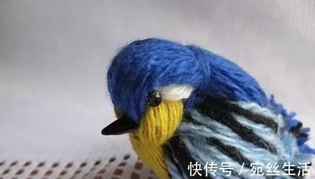 织毛衣剩下一点毛线,留着做什么DIY小鸟玩偶吧,孩子可喜欢了