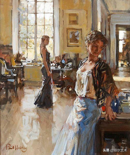 性感@英国艺术家用豪放泼辣的笔触,描绘出性感迷人的西洋女郎