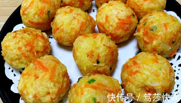 淀粉|炸萝卜丸子,别加错了粉!做好这2步,丸子膨松酥脆,鲜香不油腻